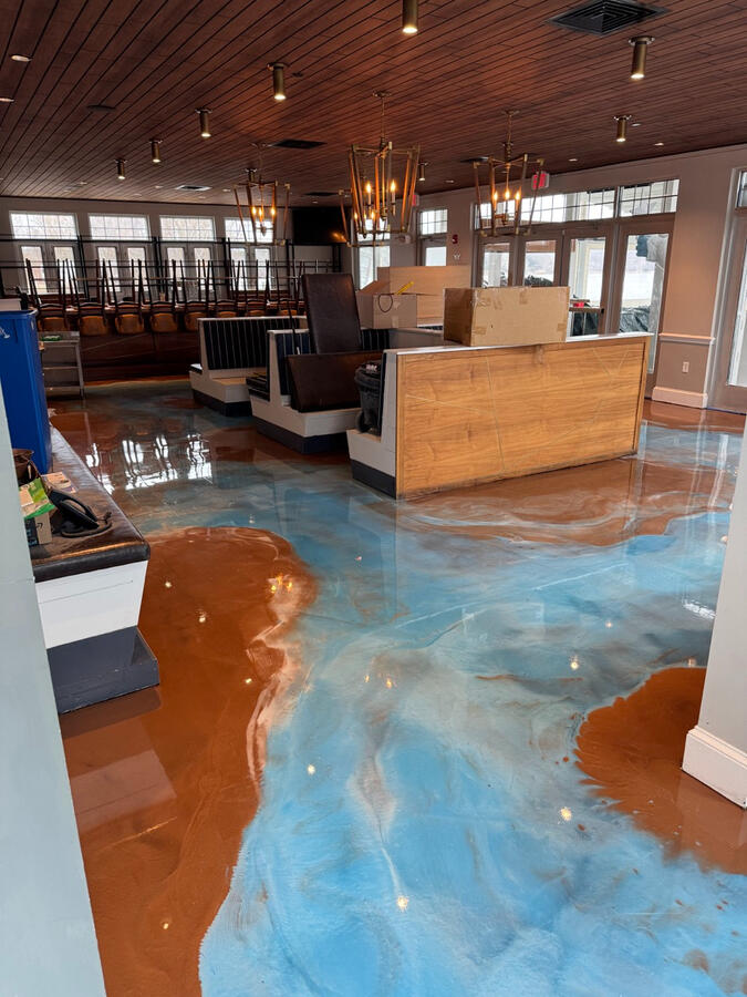 Restaurant - Chester - Metallic Teal/Copper/White